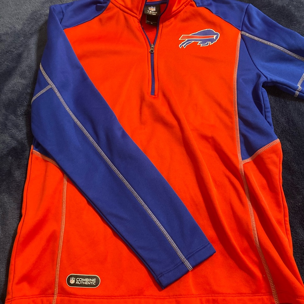 NFL Buffalo Bills Red and Blue Pullover